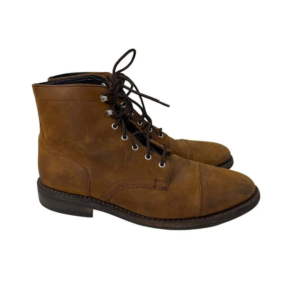 Thursday Boot Company Captain Boots Men's 11.5 Brown Leather Lace Up